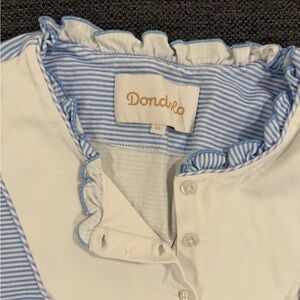 EUC Dondolo Pajama set - Blue and White Striped